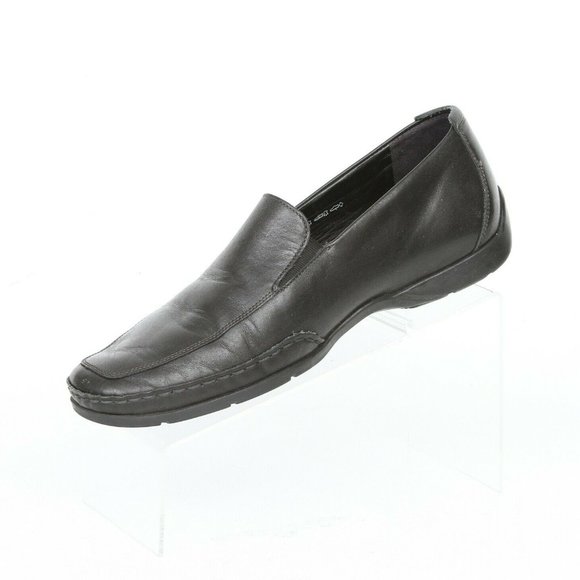 Mephisto Edlef Black Leather Apron Toe Comfort Driving Loafer Shoes Mens US 10 main image 4